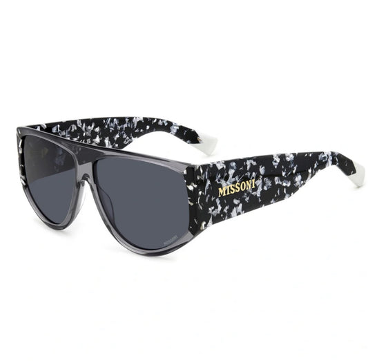 Missoni MIS 0165 Black White Marble Oversized Sunglasses