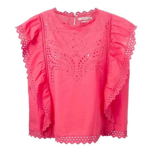 Isabel Marant Étoile 'Salvia' Broderie Anglaise Cotton Top - Size 36 (Fits like a M/L)