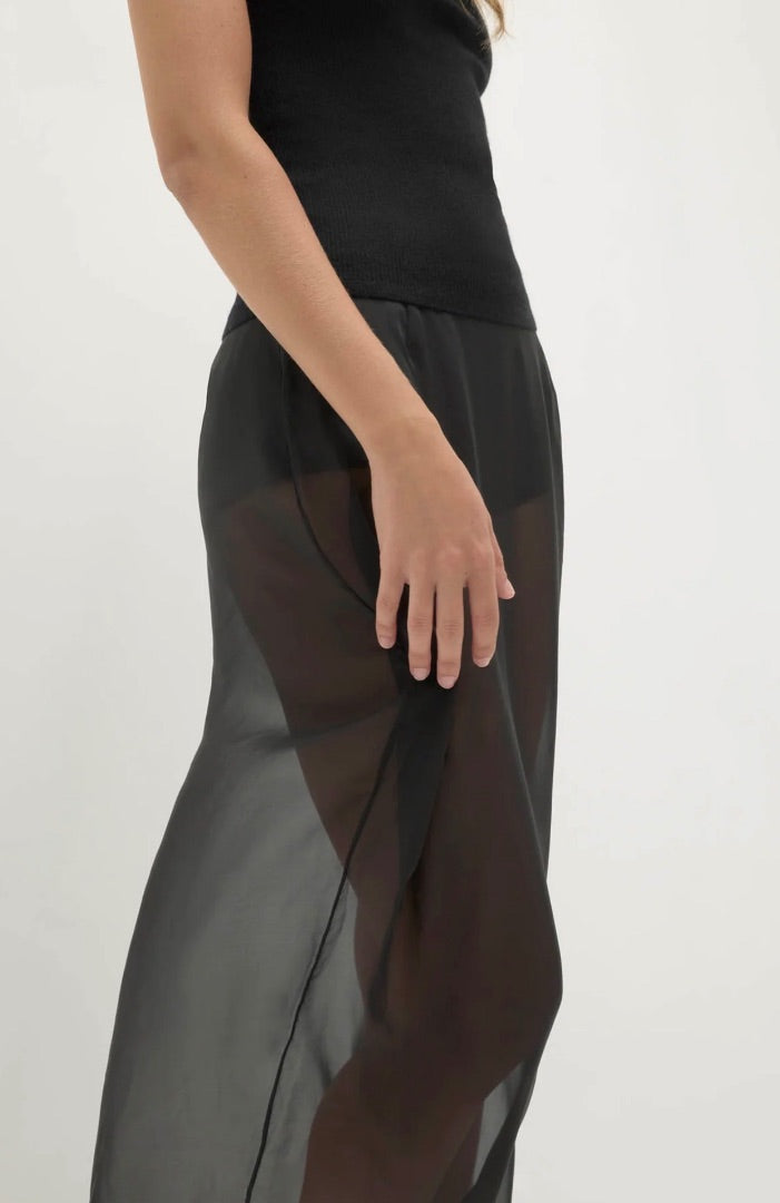Naked Cashmere Marissa Silk Organza Midi Skirt (with shorts) - Size Large