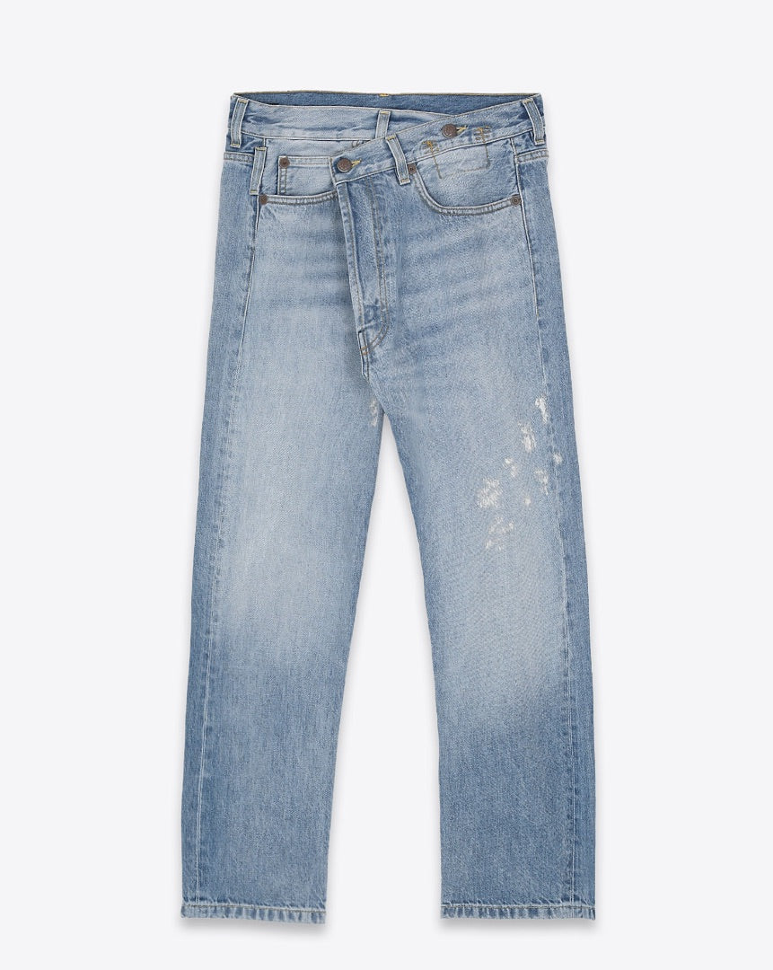 R13 Cross Over Jean in Stevie Blue - Size 28