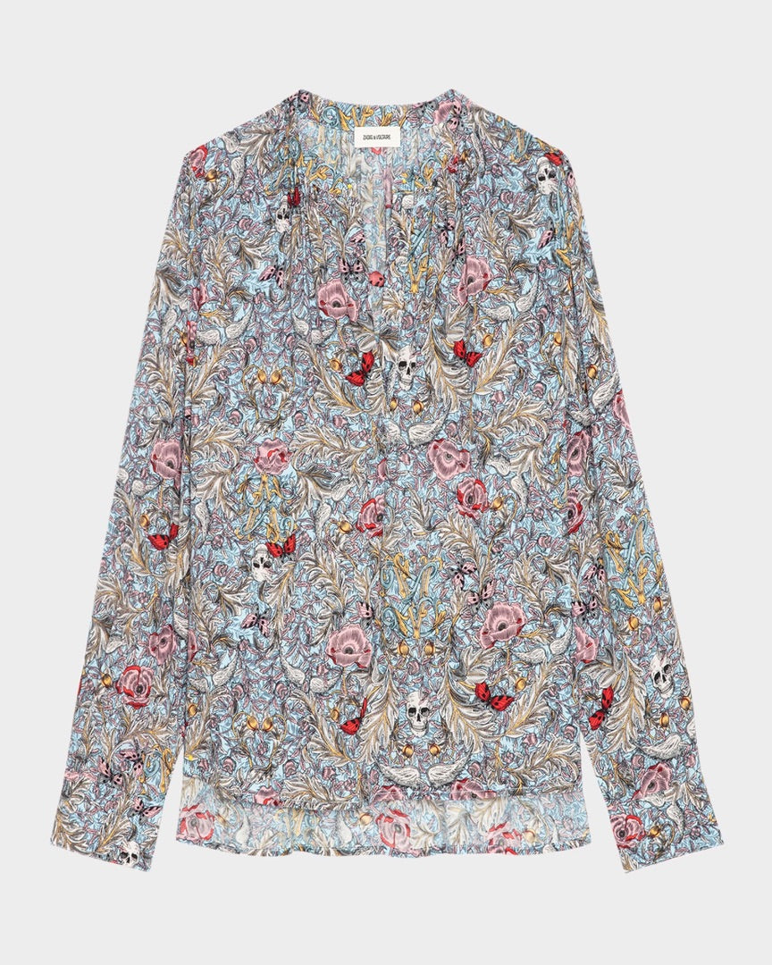 Zadig & Voltaire Tink Soft British Flowers Blouse - Size M