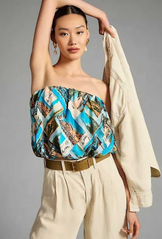Maeve silky Bubble top S