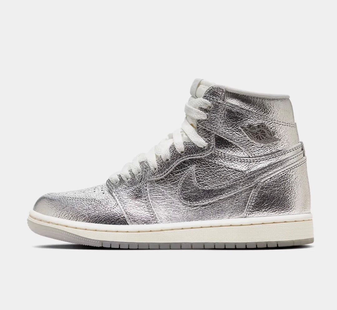 Nike Jordan Women's 1 Retro Hi OG Metallic Silver - Size 7 Women’s