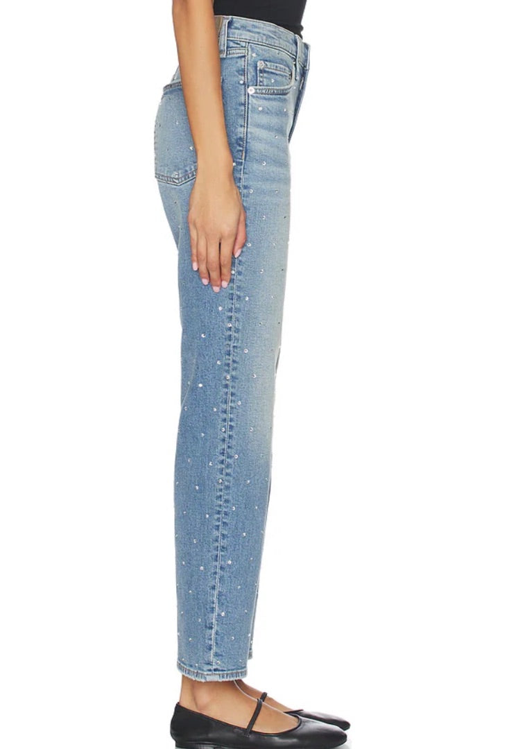 Rag & Bone Harlow Jewel Ankle Straight Jeans - Size 28
