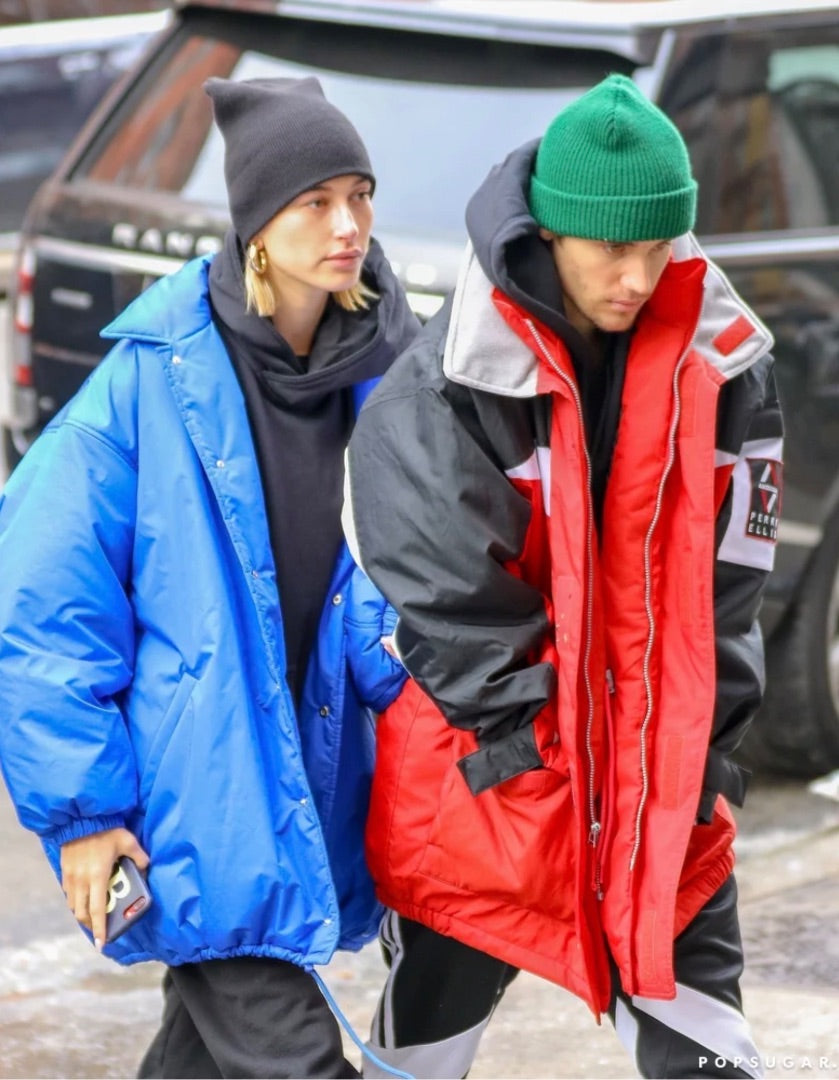 Balenciaga New Cocoon Padded Jacket in Blue - OS