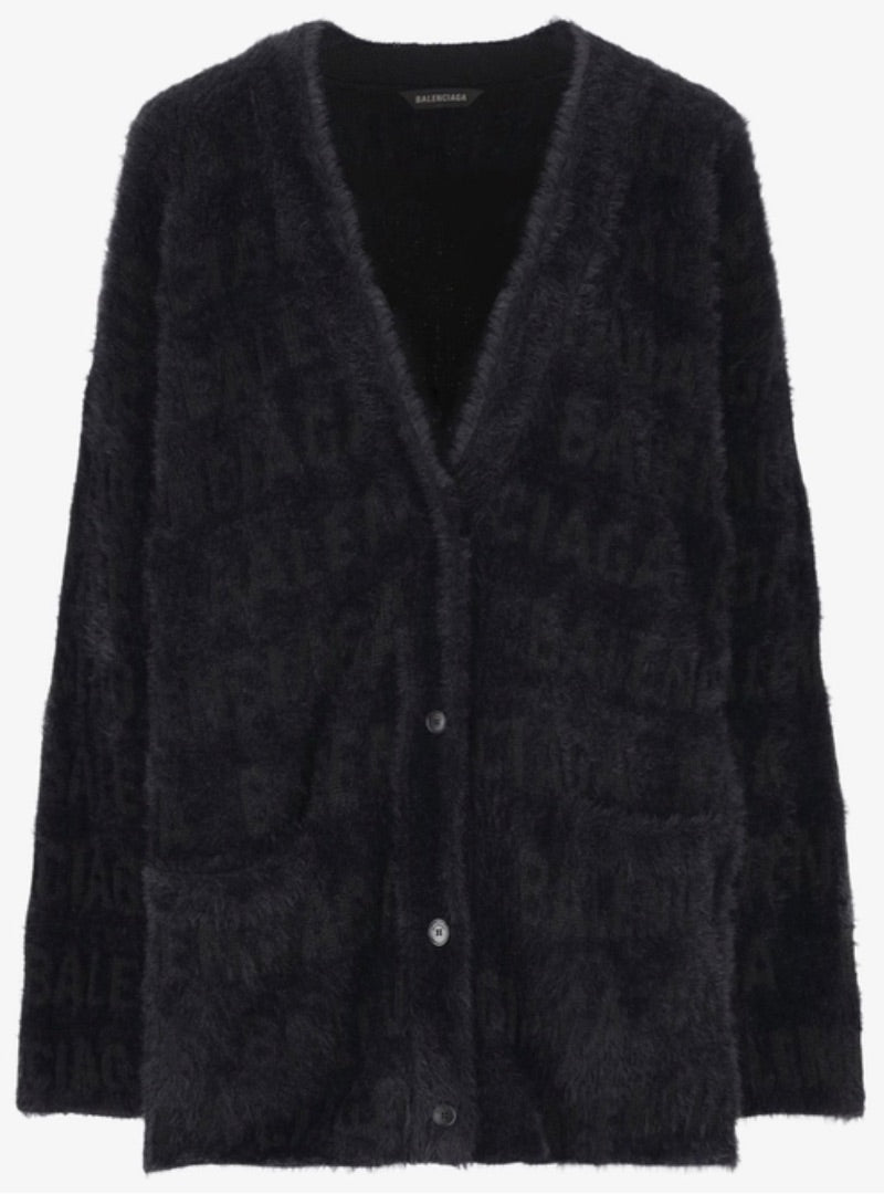 Balenciaga Furry Cardigan 'Black' - Size XS Men’s