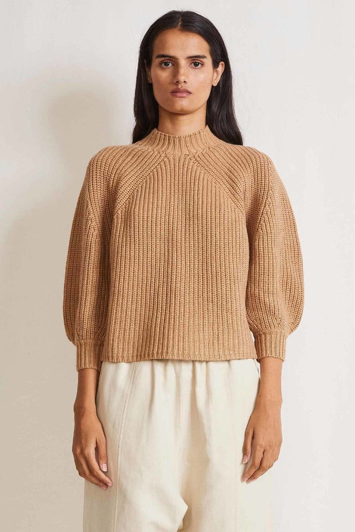 Apiece Apart ECO NUEVA MEREL Sweater in Camel - Size XS
