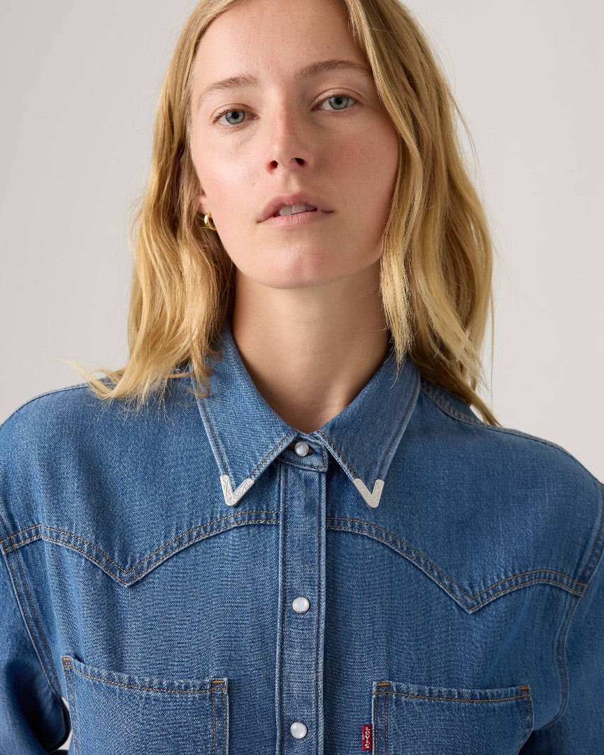 Levi’s Teodora Metal Tipped Western Shirt - Size Small