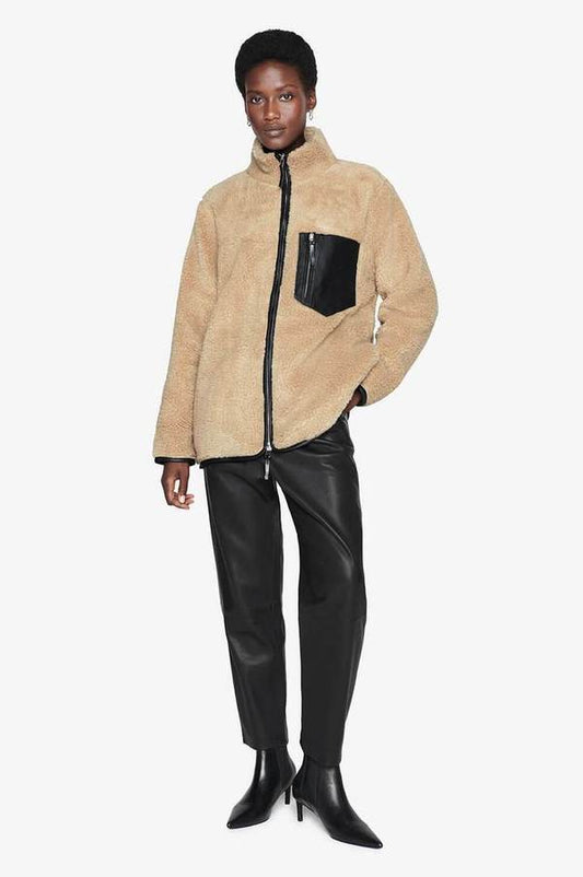Anine Bing Ryder Jacket in Camel - Size XS