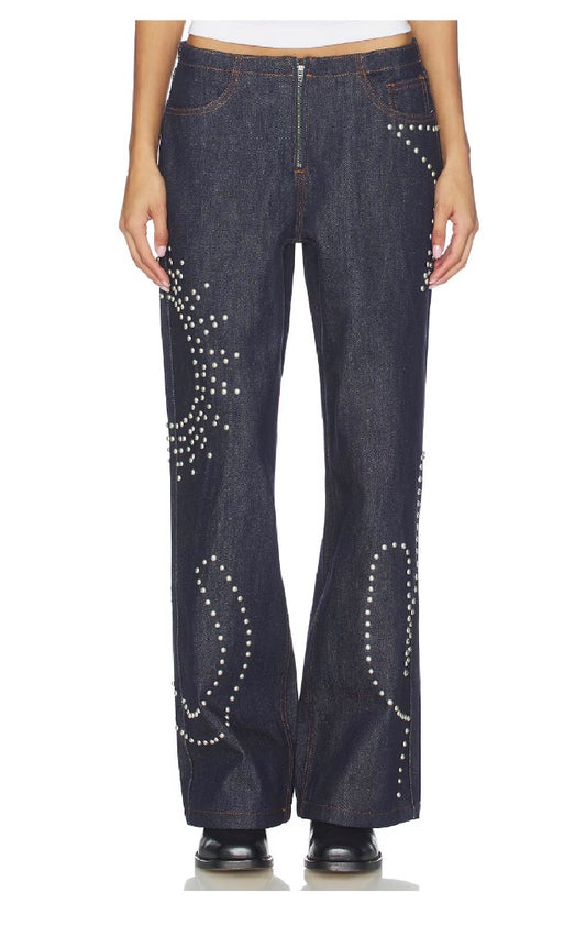 Understated Leather Texas Sun Wide Leg Jeans - Size 27 (New)