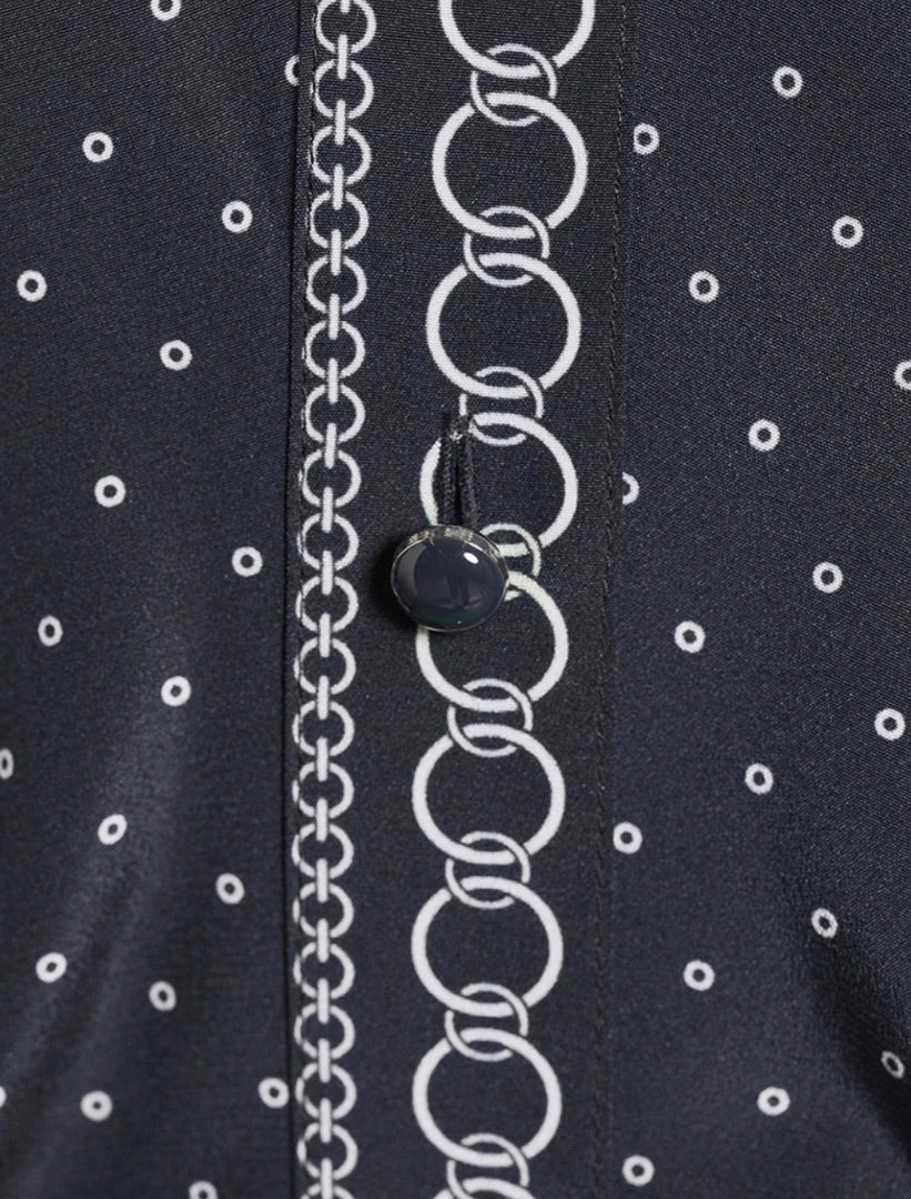 Veronica Beard Lex Ruched Shirt Dress In Polka Dot Print - Size 8