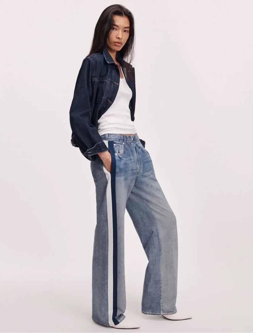 Rag & Bone Miramar Sport Stripe Track Pant In Cotton Terry BNWT - Size XS