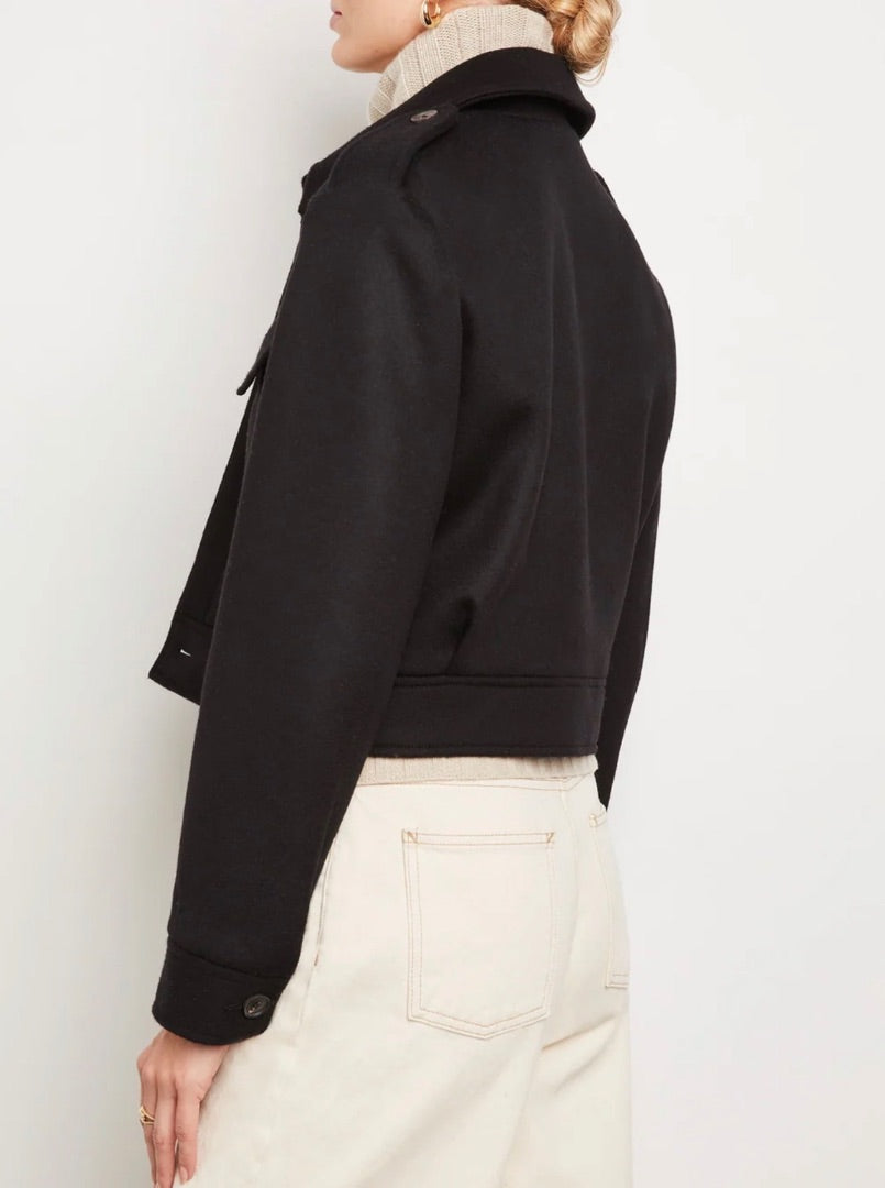 Nili Lotan Horace Military Jacket in Black - Size XS