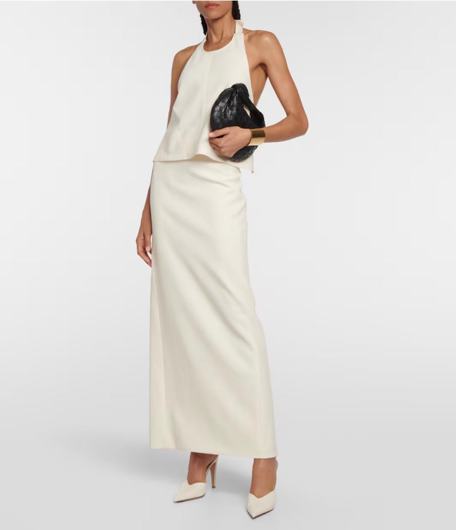 Wardrobe NYC Virgin Wool Vest & Matching Skirt - Size XS