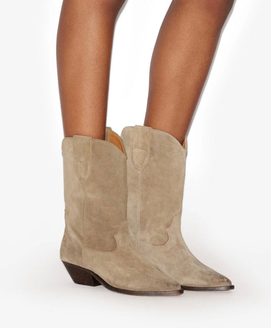 Isabel Marant Washed Iconi Duerto Boot Taupe 40