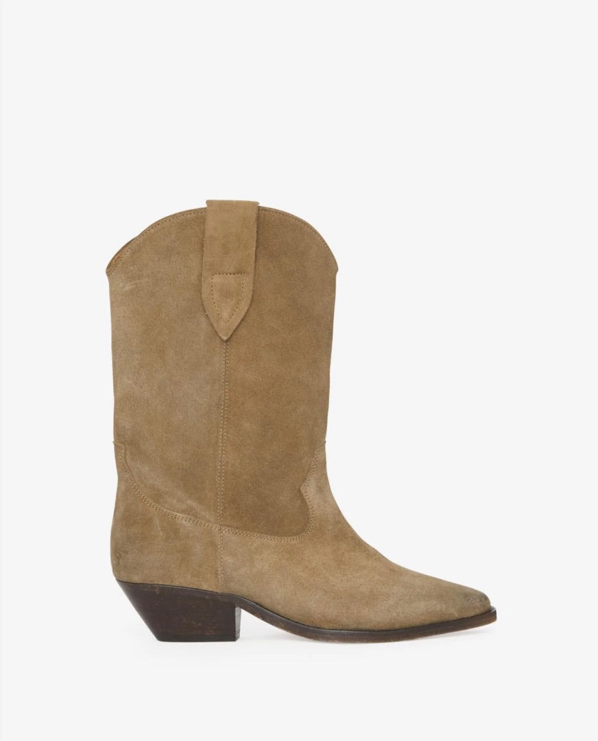 Isabel Marant Washed Iconi Duerto Boot Taupe 40