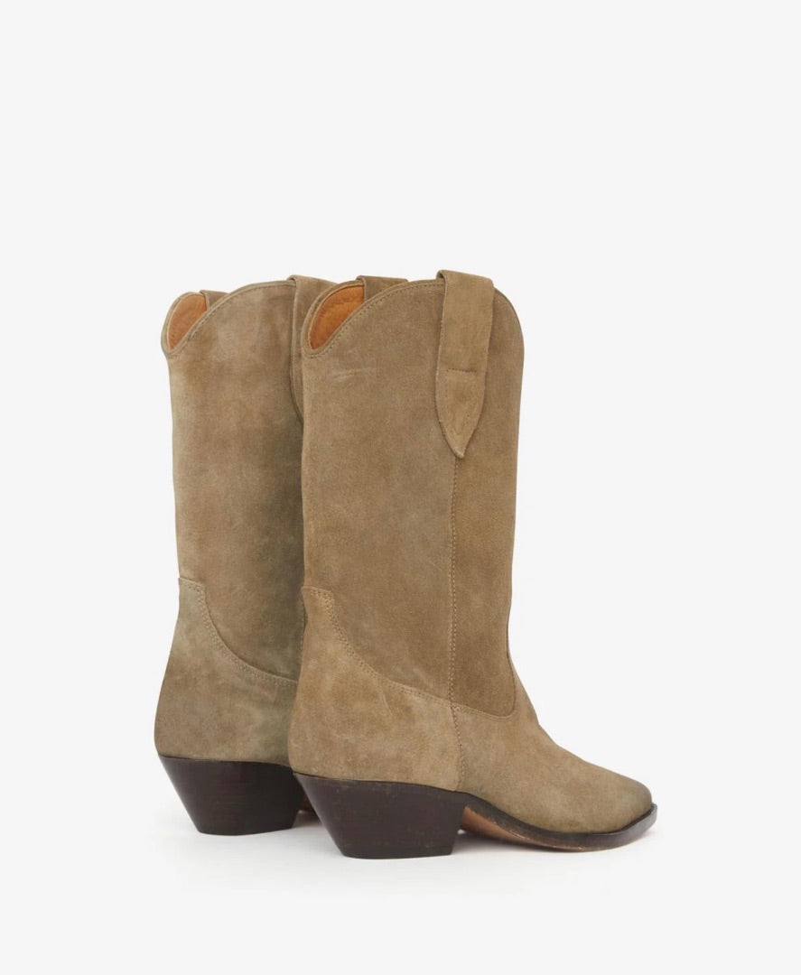 Isabel Marant Washed Iconi Duerto Boot Taupe 40