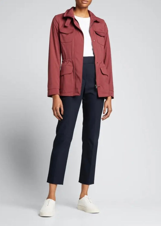 Loro Piana Burgundy Traveller Shell Jacket 40