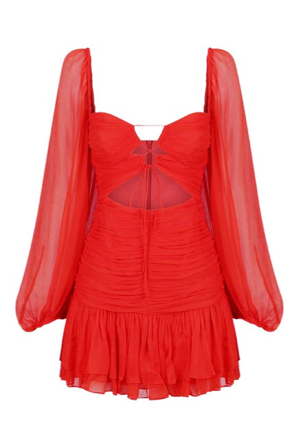 Shona Joy Maya Balloon Sleeve Mini Dress 4
