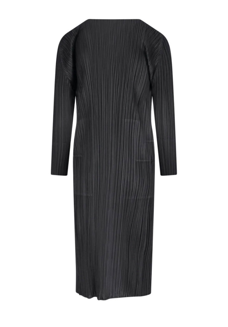 Pleats Please Issey Miyake V-Neck Pleated Coat - Size 3 (M) - BNWT