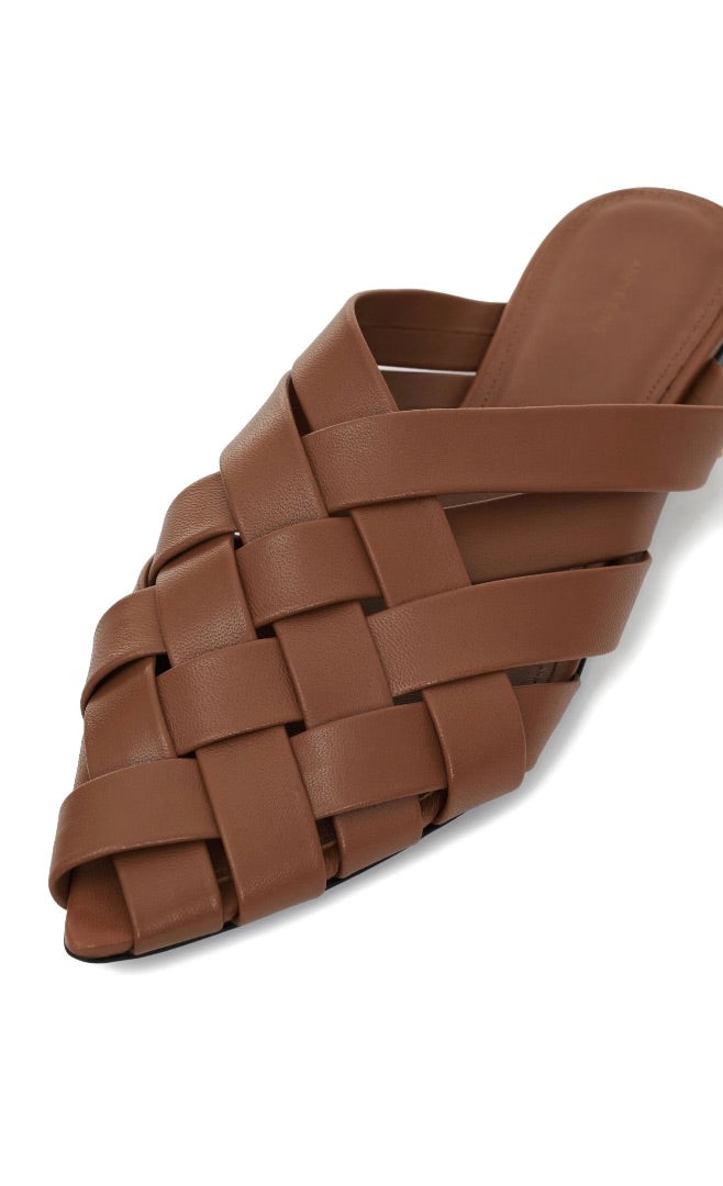 Anine Bing Eve Flat Mules - Size 37 (New)