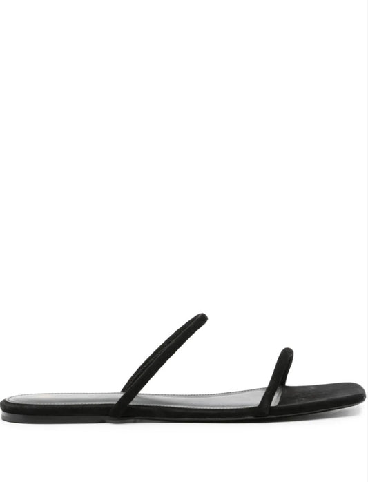 Toteme Minimalist suede slides 38