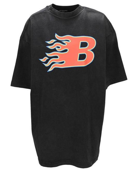 Balenciaga Flaming B Tee
