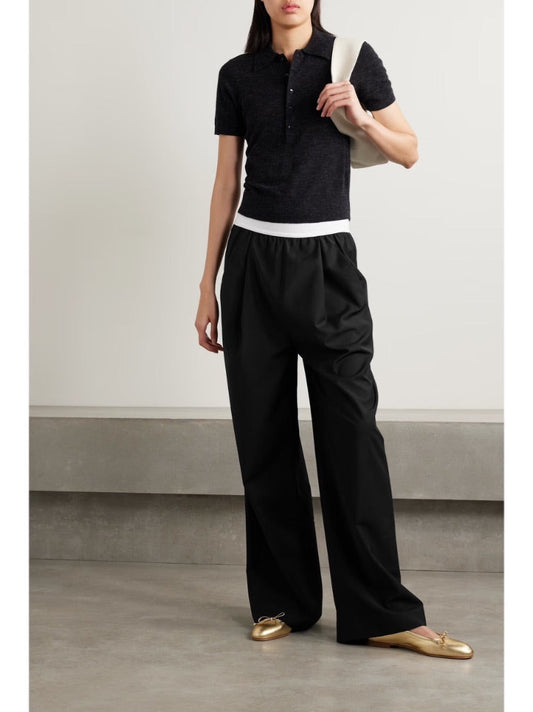 TIBI Merit pleated recycled wide leg pant NWT XS