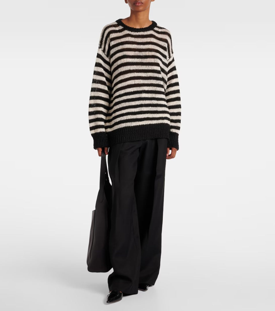 Rohe Stripe Linen Blend Sweater 34