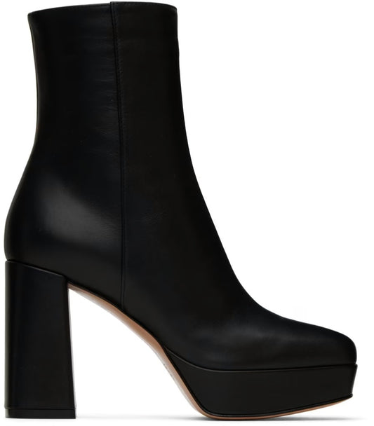 Gianvito Rossi Black Daisen Boots - Size 37