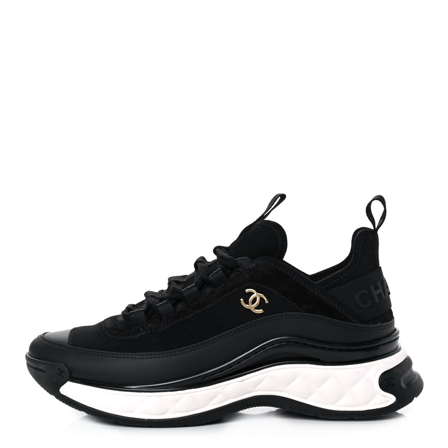 Chanel Velvet Calfskin Mixed Fiber CC Sneakers - Size 36 (Fits like a 6.5/7)